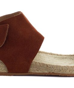 Mujer Abarca Shoes Alpargatas De Verano | Sandalias Piel Ibiza Marron