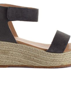 Mujer Abarca Shoes Alpargatas De Verano | Alpargatas Cuna Piel Mallorca Gris