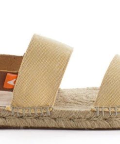 Mujer Abarca Shoes Alpargatas De Verano | Pascale Domine Amarillo Sandalias De Yute